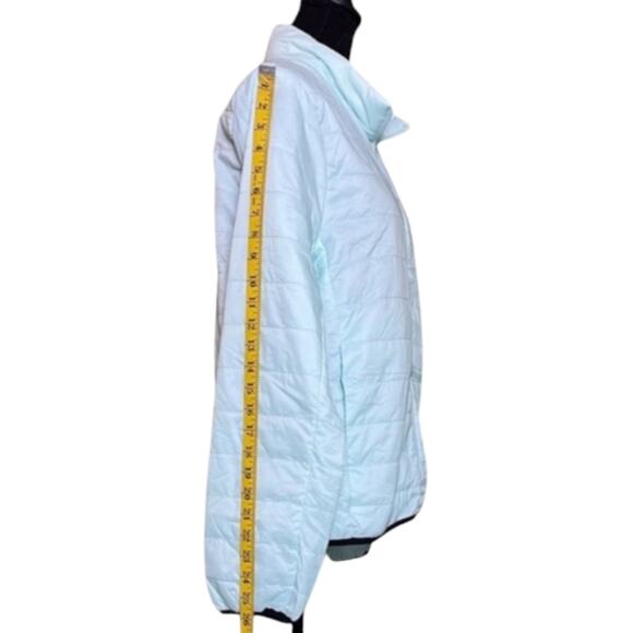 PINK Victoria's Secret Packable Puffer Jacket Mint Green Lightweight Full Zip - Picture 6 of 9